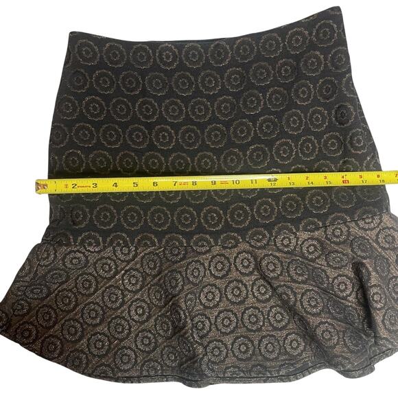 Trina Turk Black Ruffled Trumpet Mini Skirt size 6 - Picture 4 of 9